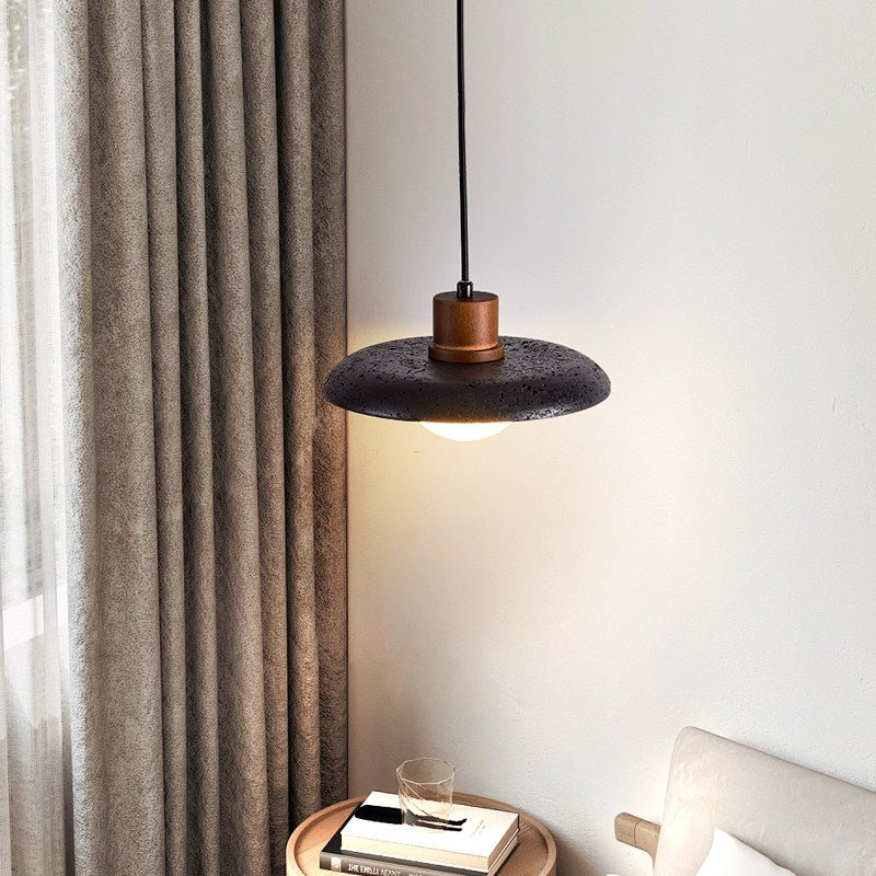 Podve Noir Travertin Suspension Minimaliste