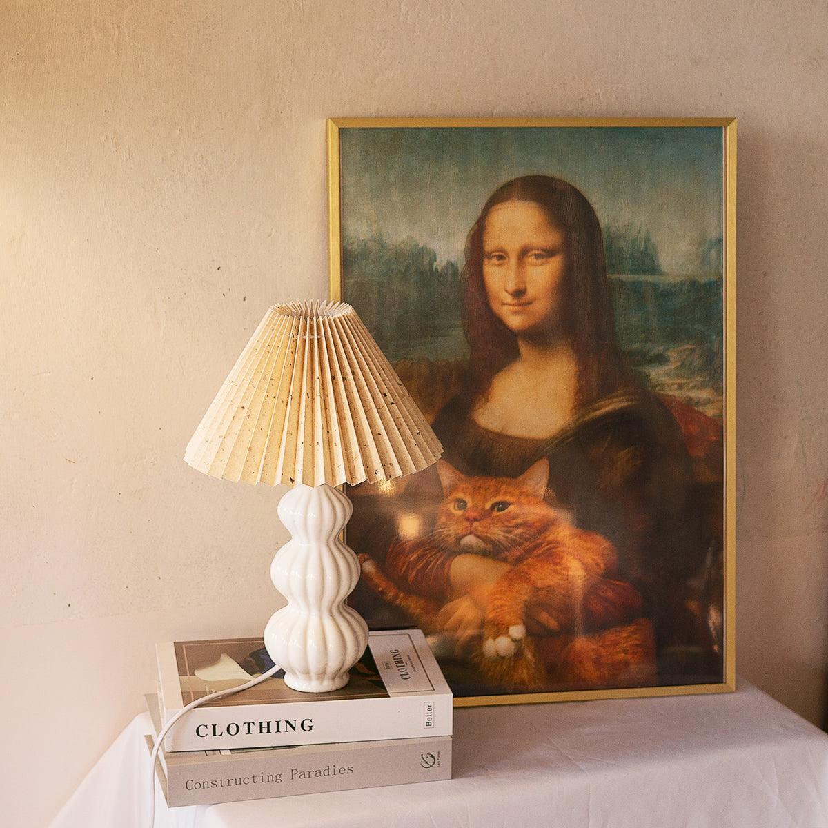 Hart Lampe de Table Vintage en Tissu