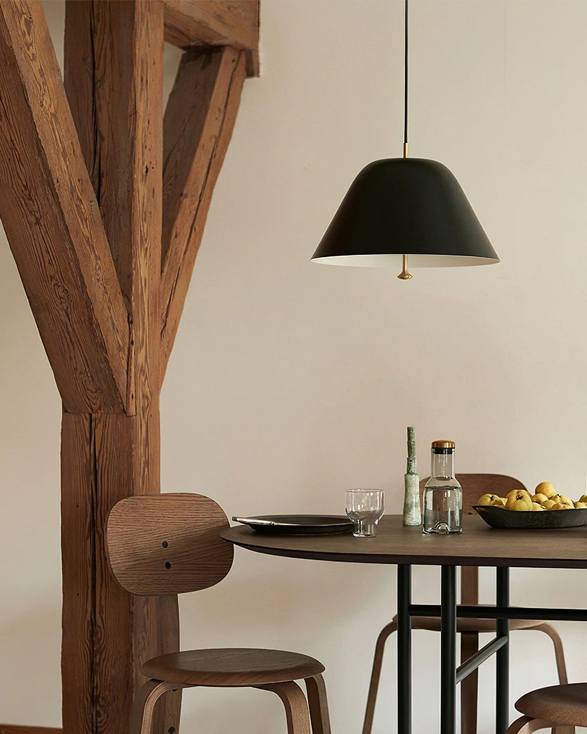 Pendant Lamp Modern Metal Shade in Green and White Minimalist-Neutral Decor