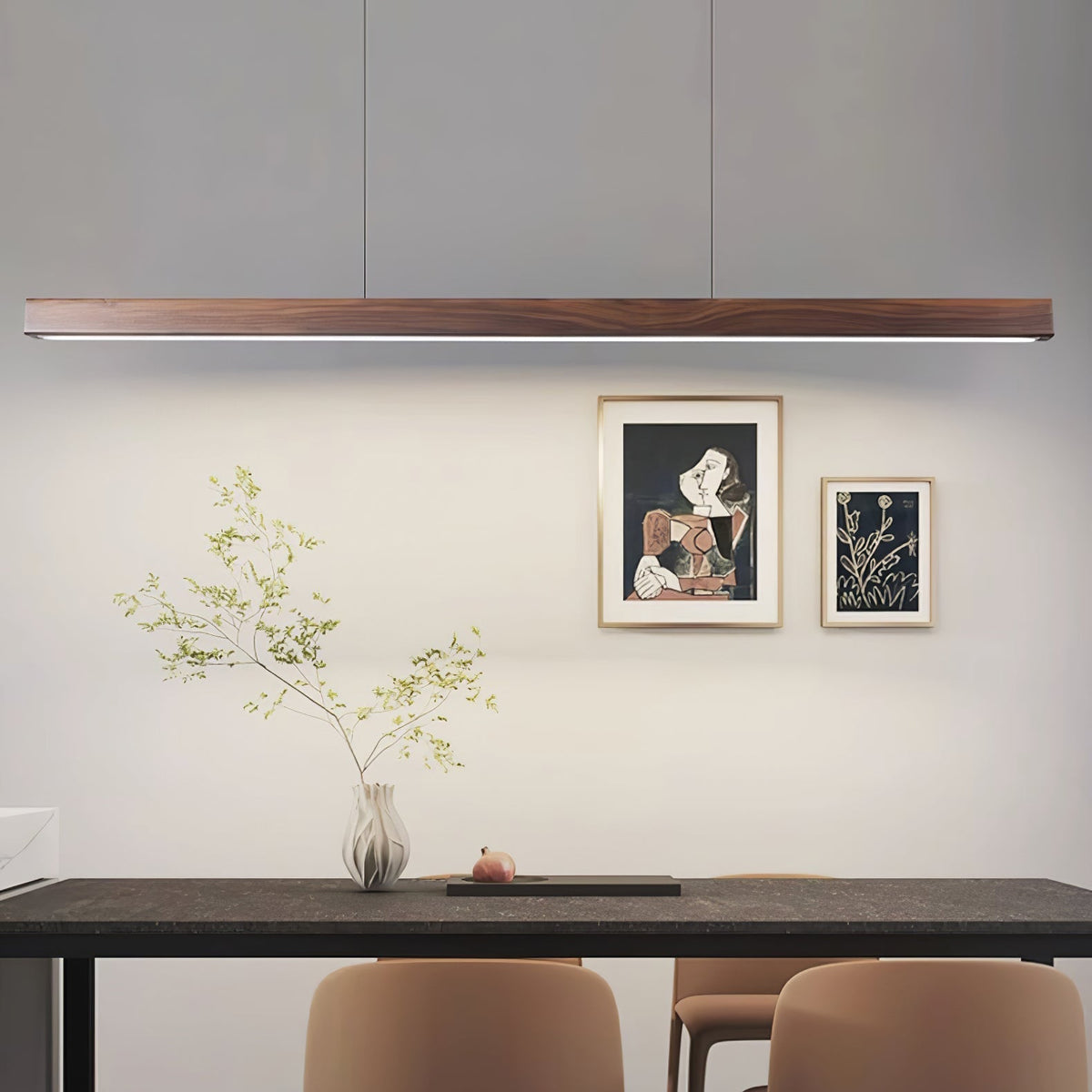 Develo Suspension linéaire minimaliste en bois-Cielum