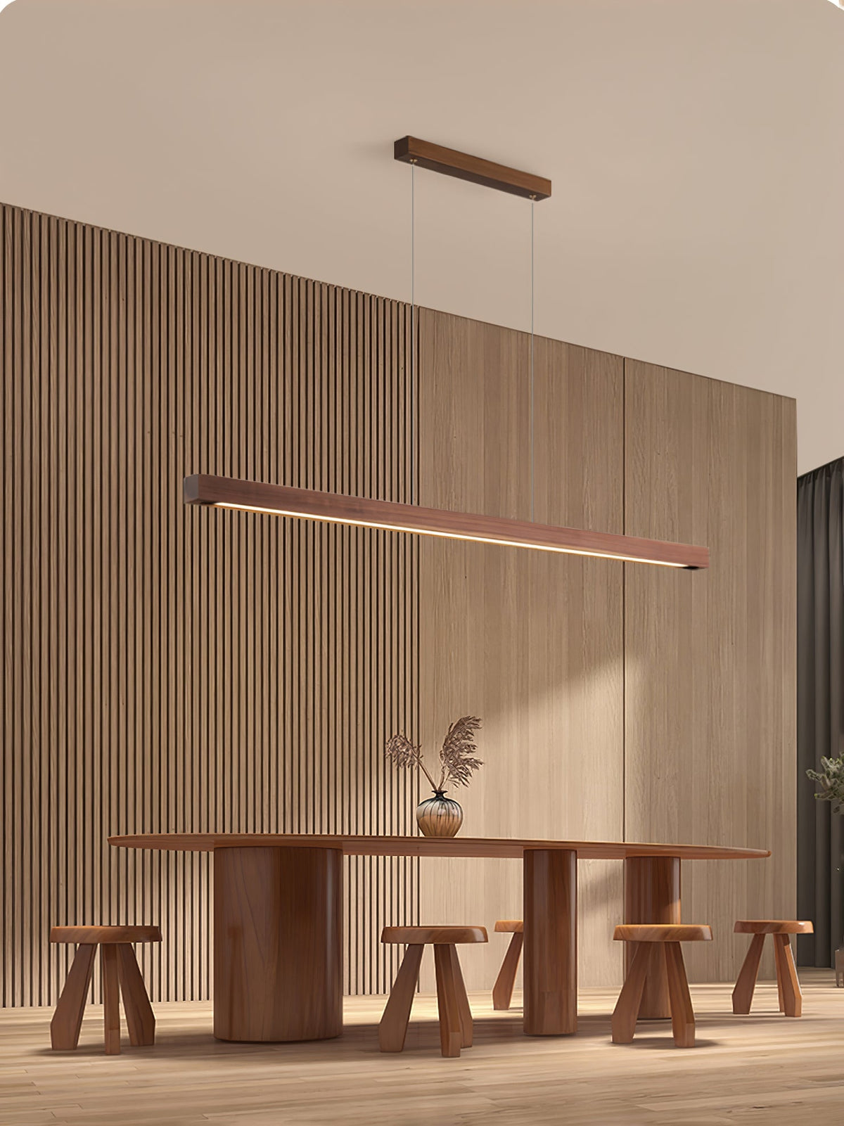 Develo Suspension linéaire minimaliste en bois-Cielum