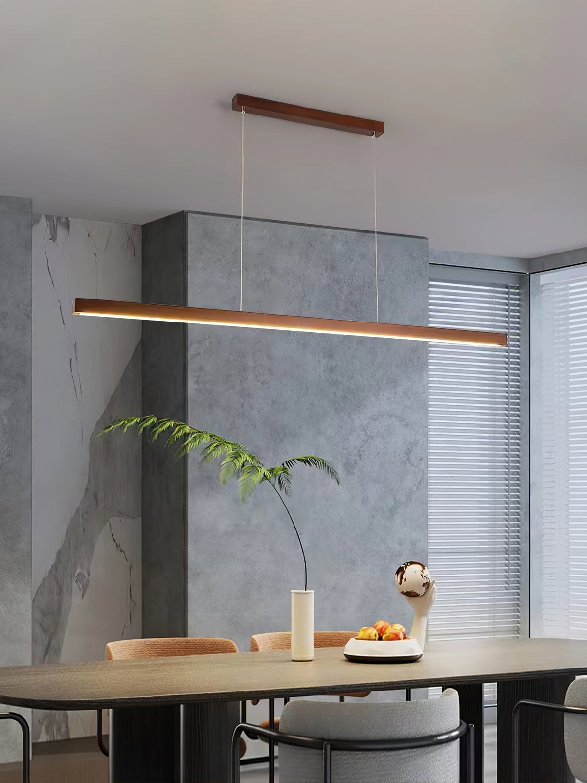 Develo Suspension linéaire minimaliste en bois-Cielum