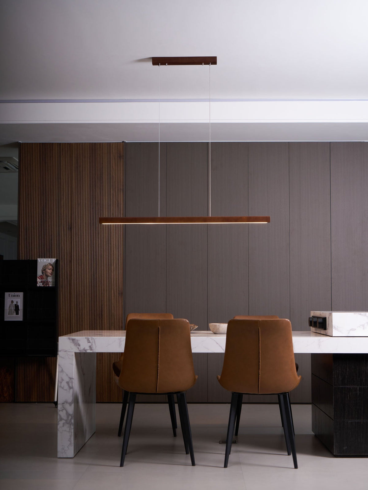 Develo Suspension linéaire minimaliste en bois-Cielum