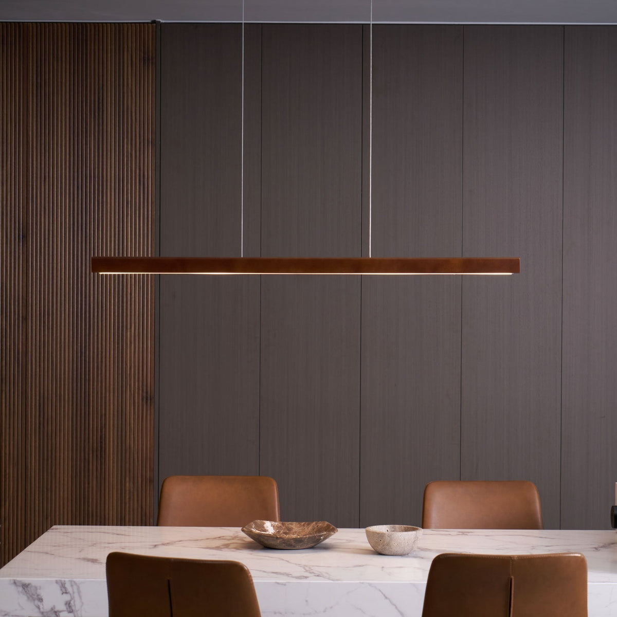 Develo Suspension linéaire minimaliste en bois-Cielum