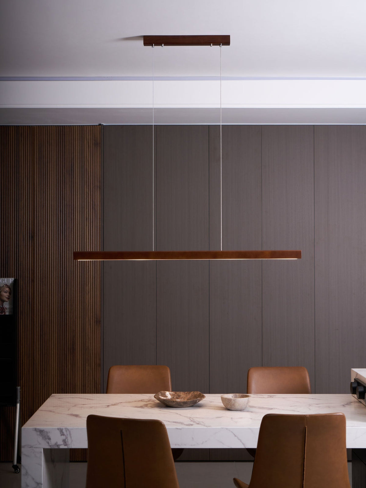 Develo Suspension linéaire minimaliste en bois-Cielum