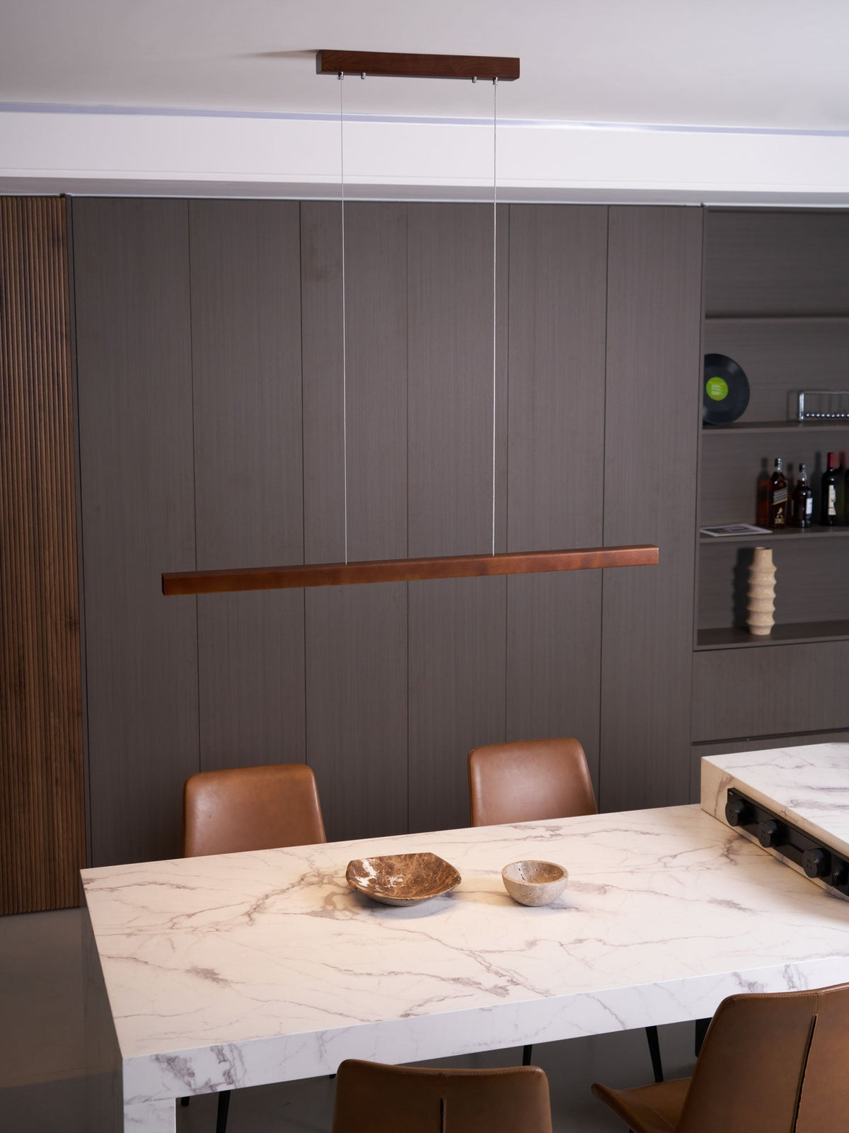 Develo Suspension linéaire minimaliste en bois-Cielum