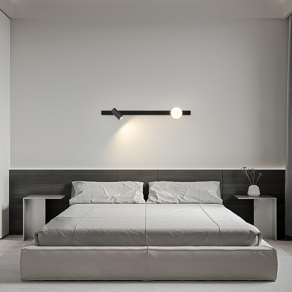 Aloz Applique Murale Minimaliste en Laiton Et Verre