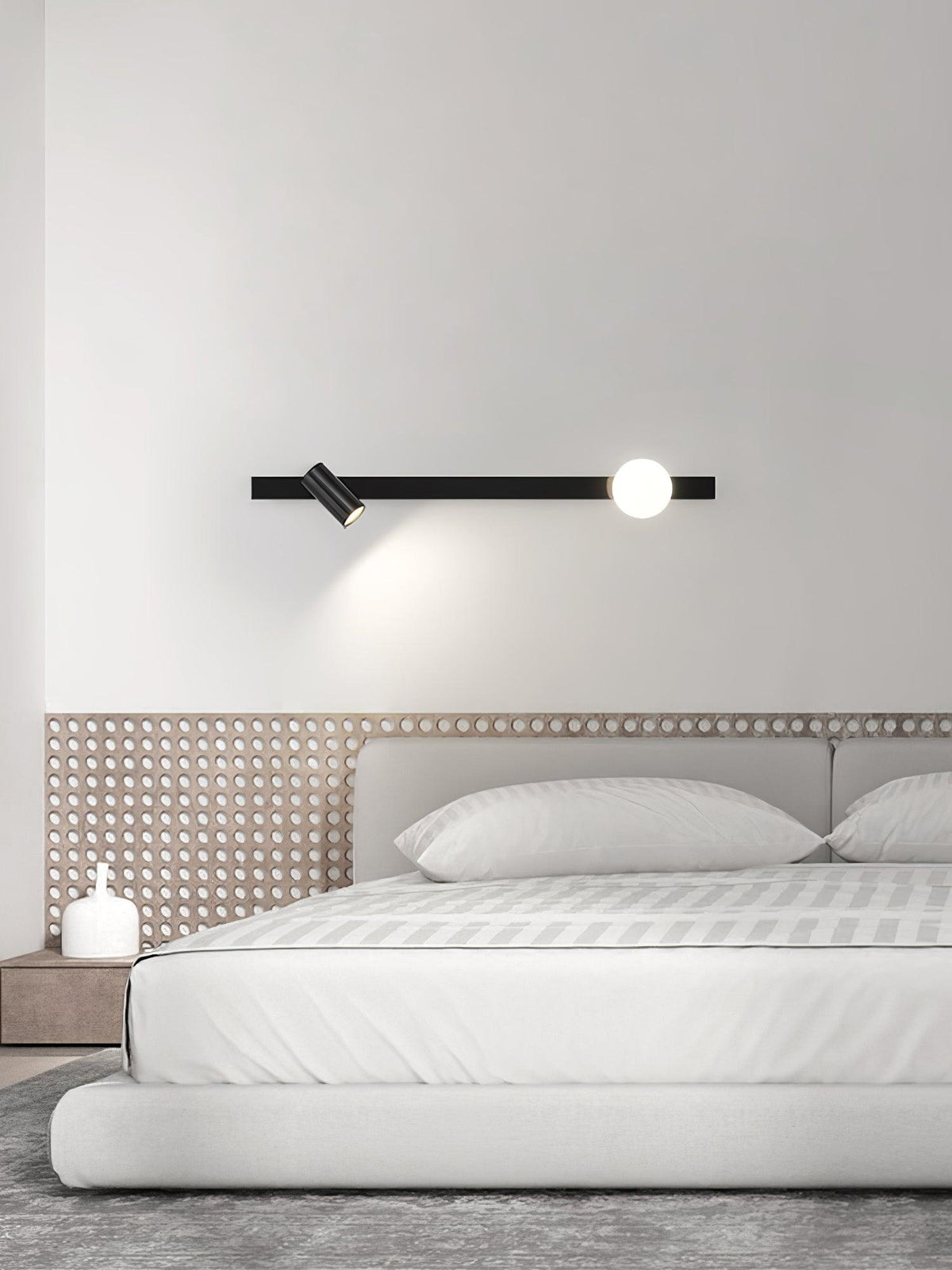 Aloz Applique Murale Minimaliste en Laiton Et Verre