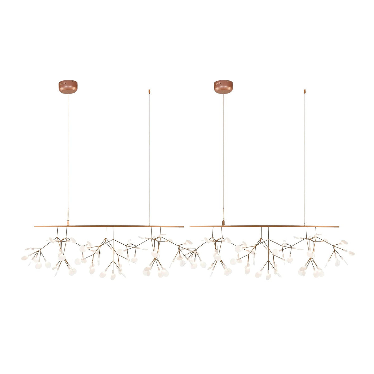 Kevenq Lustre LED À Branches Longues Et Linéaires Artistiques-Cielum