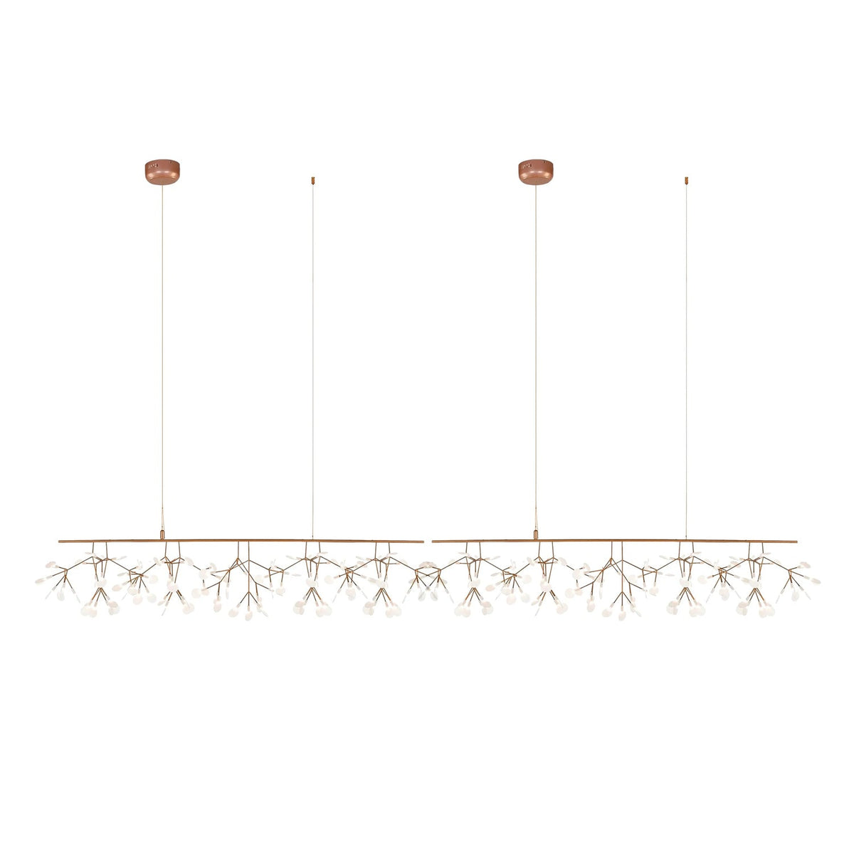 Kevenq Lustre LED À Branches Longues Et Linéaires Artistiques-Cielum