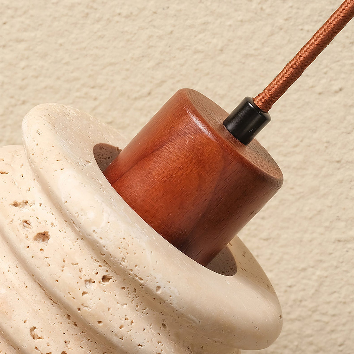 Burlat Pendant Light Travertine-Neutral Decor