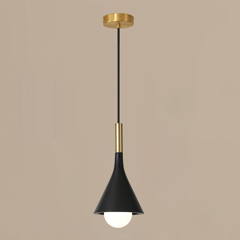 Lucian Pendant Lamp with a vintage Edison bulb.