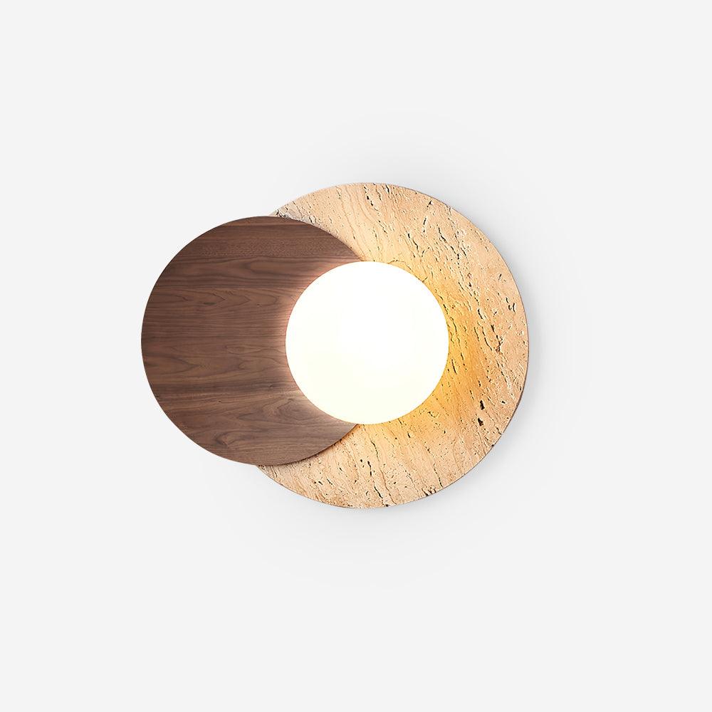 Lirixe Applique Murale Minimaliste en Travertin-Cielum