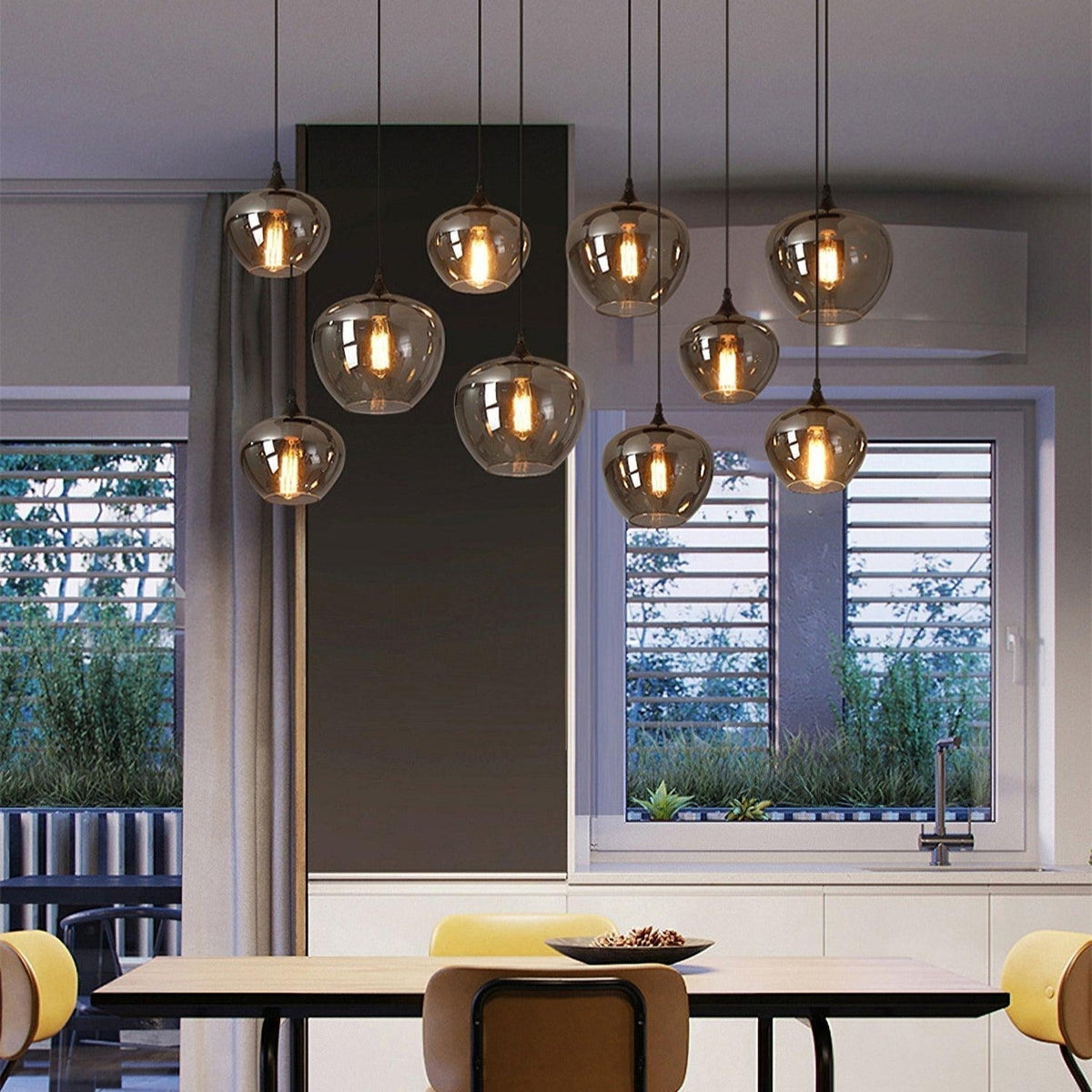 Nerel Suspension en Verre Industrielle Chic-Cielum