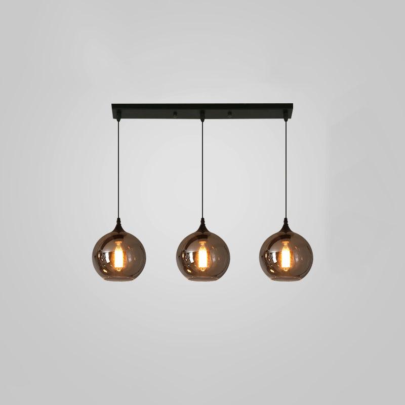 Tevely Suspension Industrielle Chic en Verre