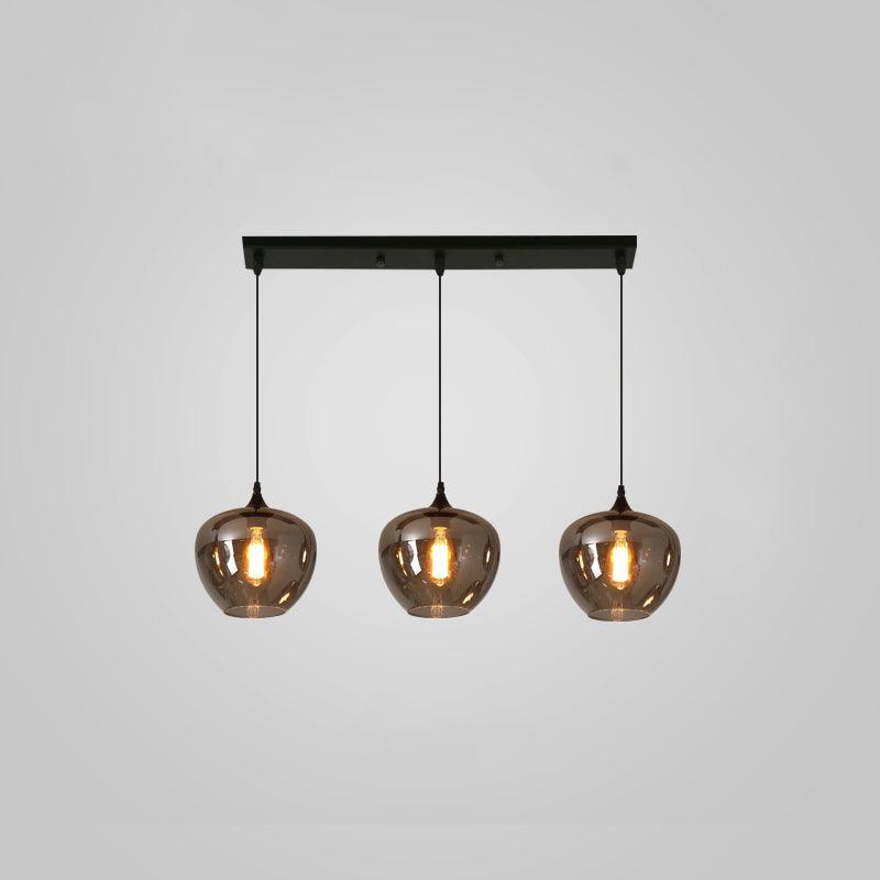 Tevely Suspension Industrielle Chic en Verre