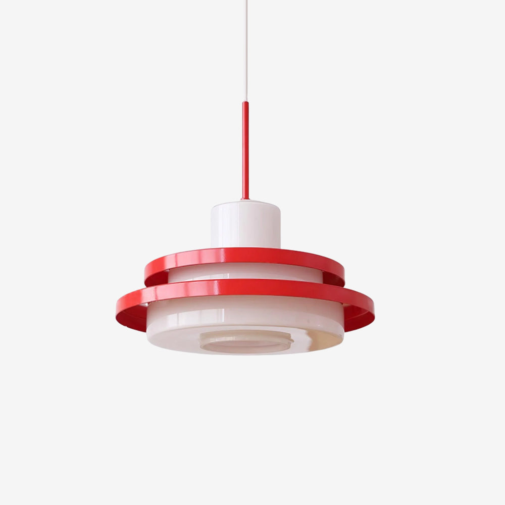 Dominexor Lustra Lampe Suspendue Rouge Blanche-Cielum