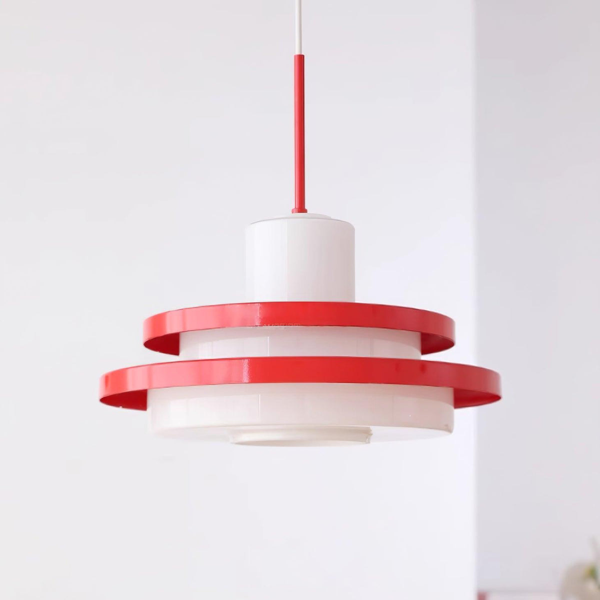 Dominexor Lustra Lampe Suspendue Rouge Blanche-Cielum