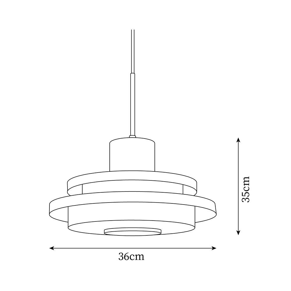 Dominexor Lustra Lampe Suspendue Rouge Blanche-Cielum
