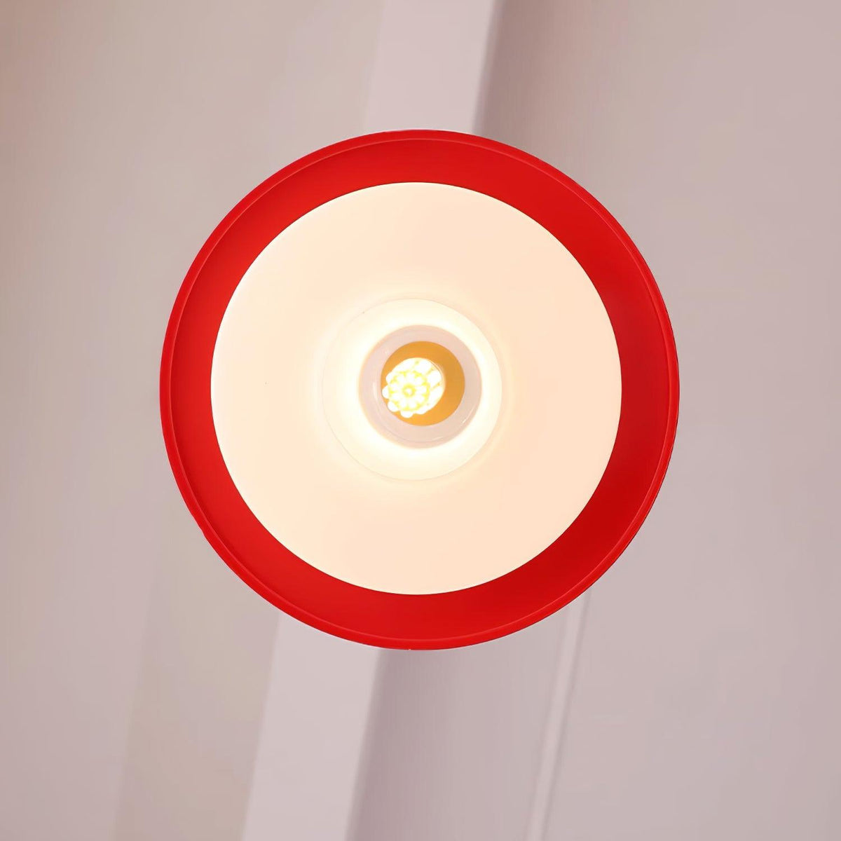 Dominexor Lustra Lampe Suspendue Rouge Blanche-Cielum