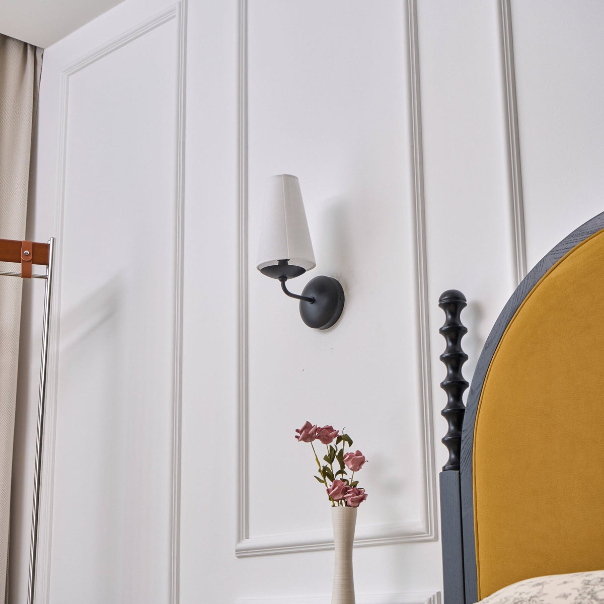 Avraee Applique Murale Laiton Tissu Minimaliste Moderne
