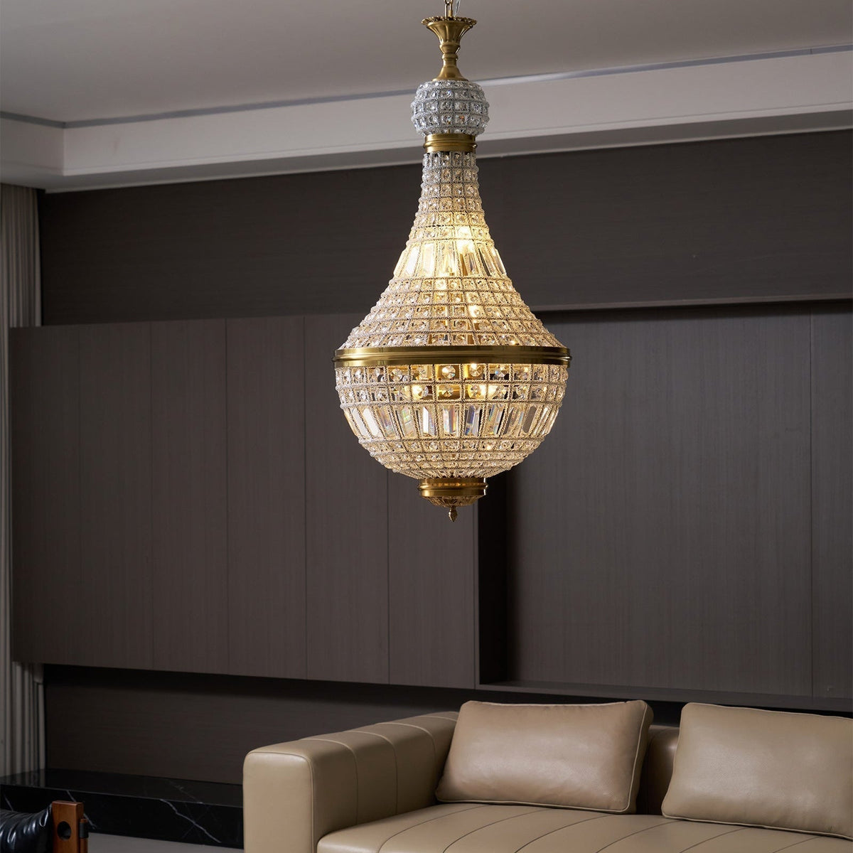 Auristella Crystal Chandelier-Neutral Decor