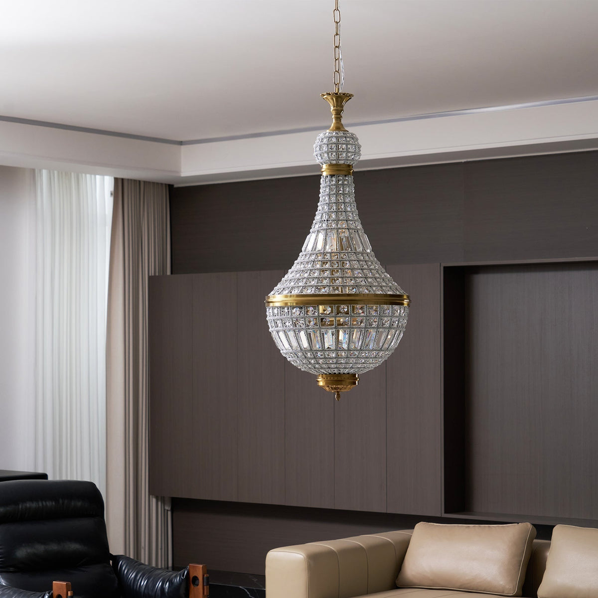 Auristella Crystal Chandelier-Neutral Decor