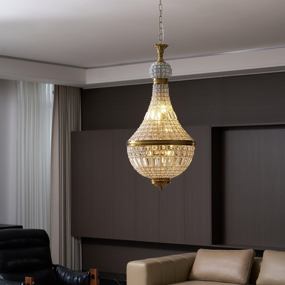 Auristella Crystal Chandelier-Neutral Decor