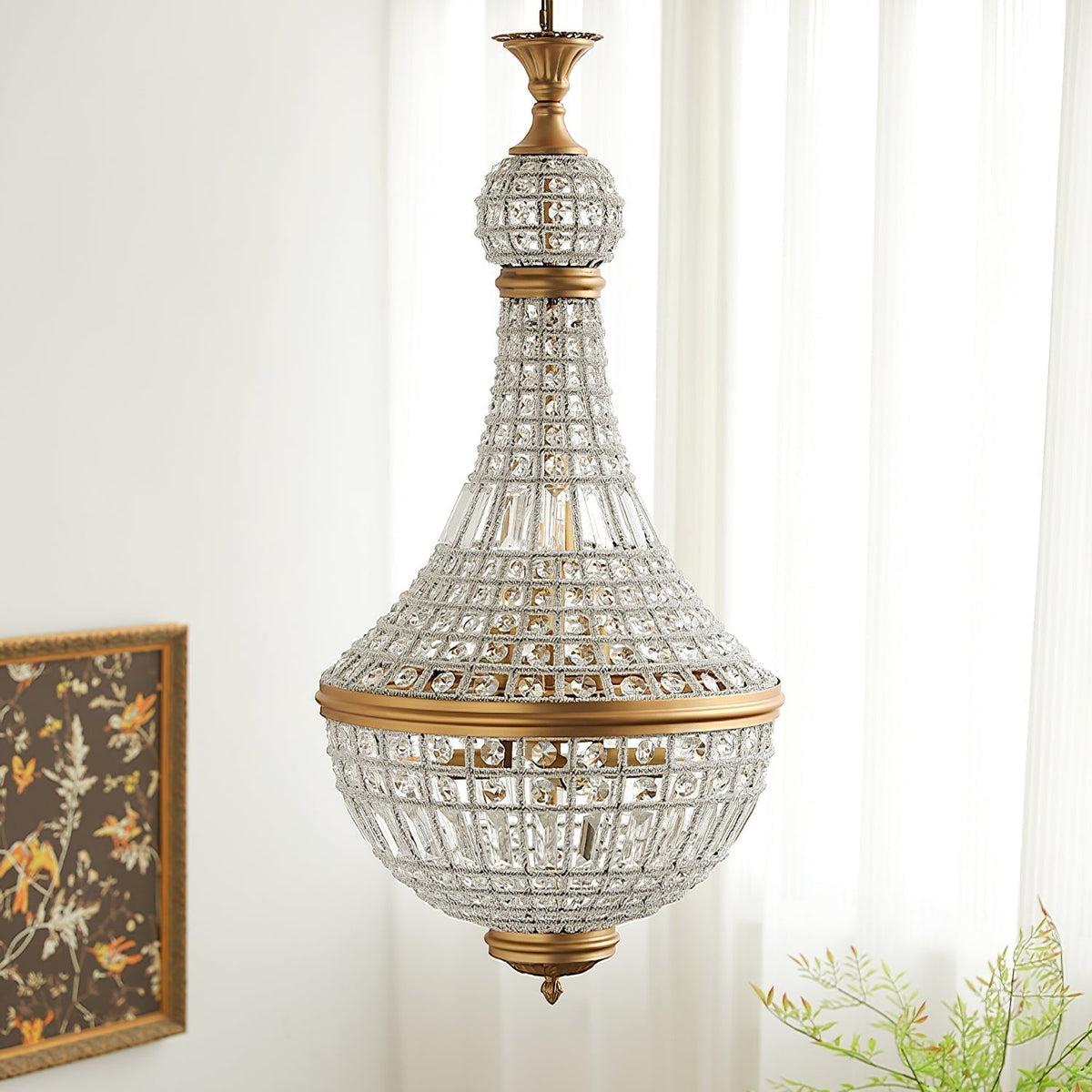 Auristella Crystal Chandelier-Neutral Decor