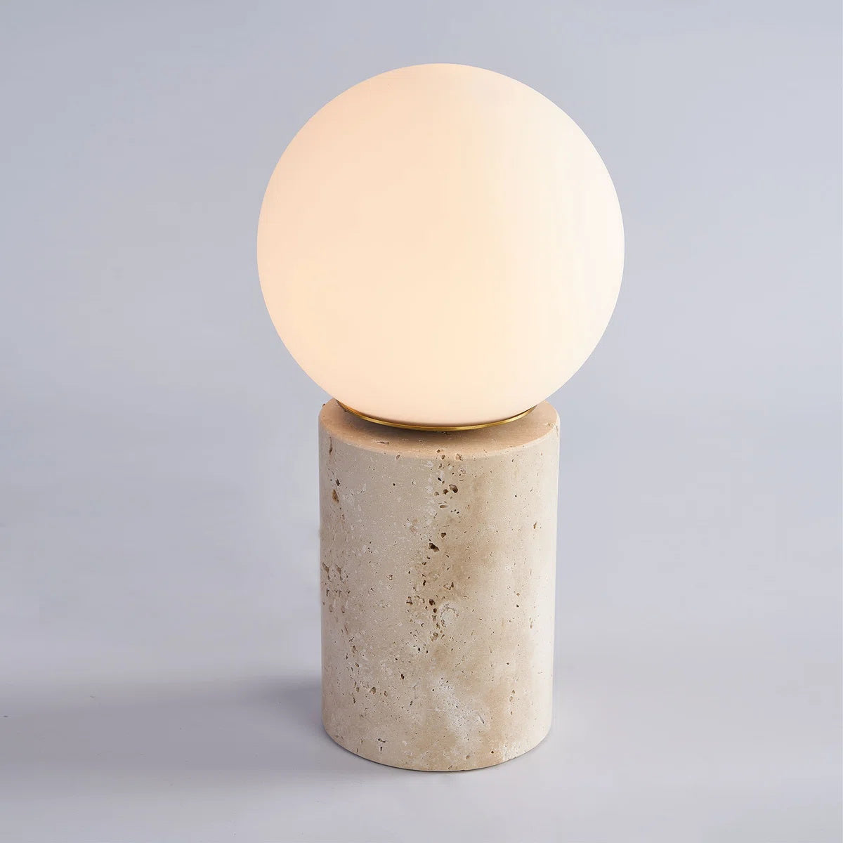 Norinise Lampe de Table en Travertin Et Pierre
