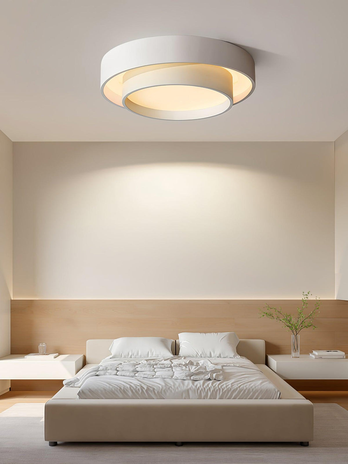 Ralem Plafonnier Double Couches Cylindre Moderne-Cielum