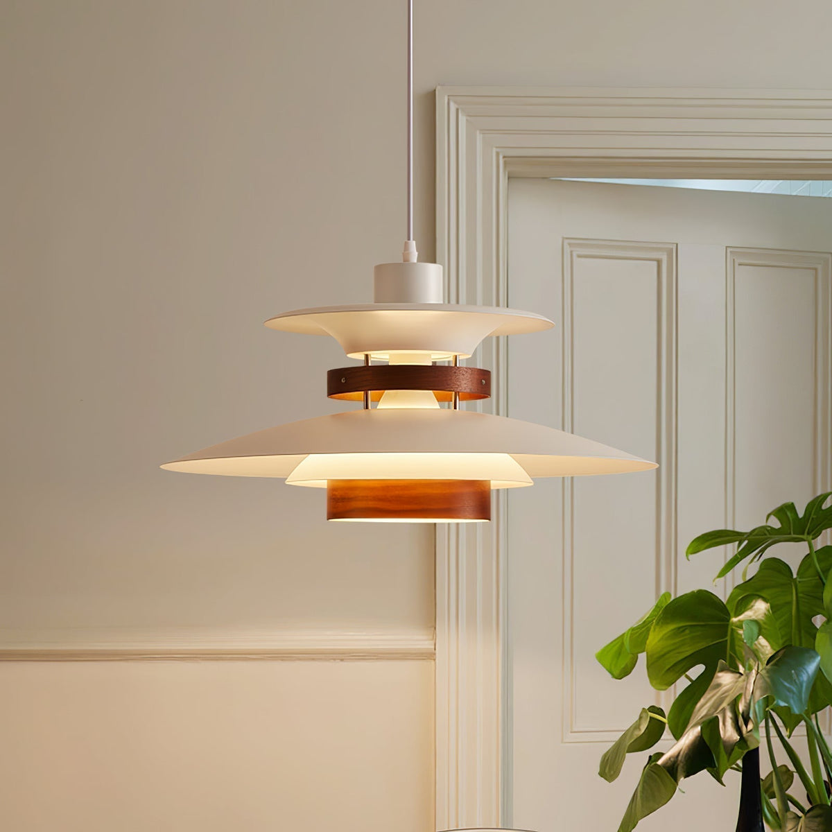 Vazen Suspension Bois Acier-Cielum