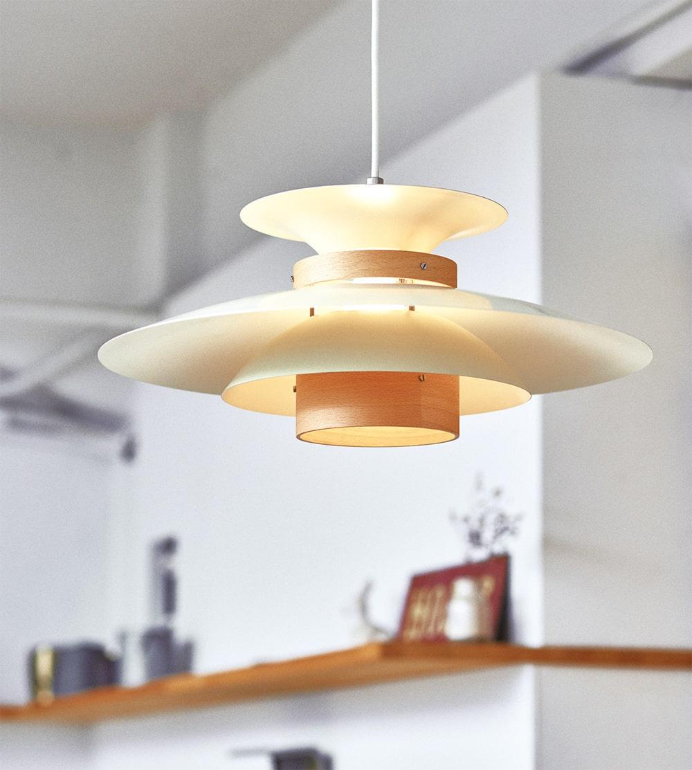 Vazen Suspension Bois Acier-Cielum
