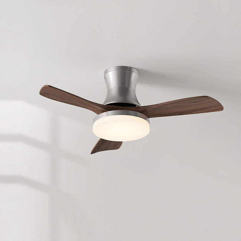 Minka Ceiling Fan Light installed in a contemporary dining area