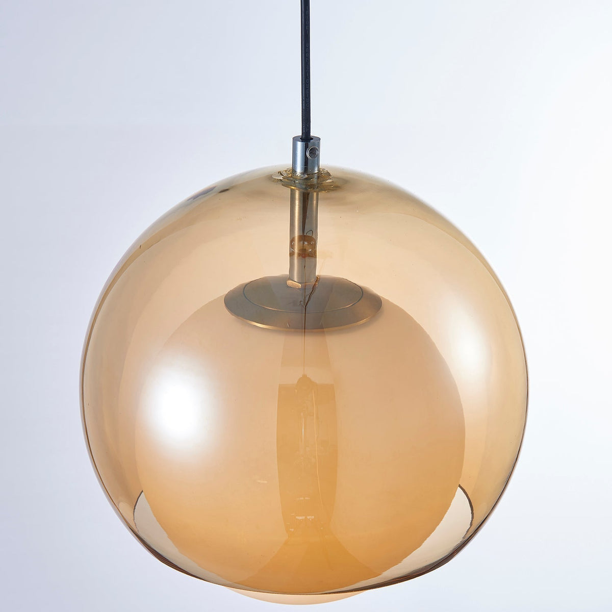 Pendant Light Double Globe Shade Glass Modern Minimalist Ambient-Neutral Decor