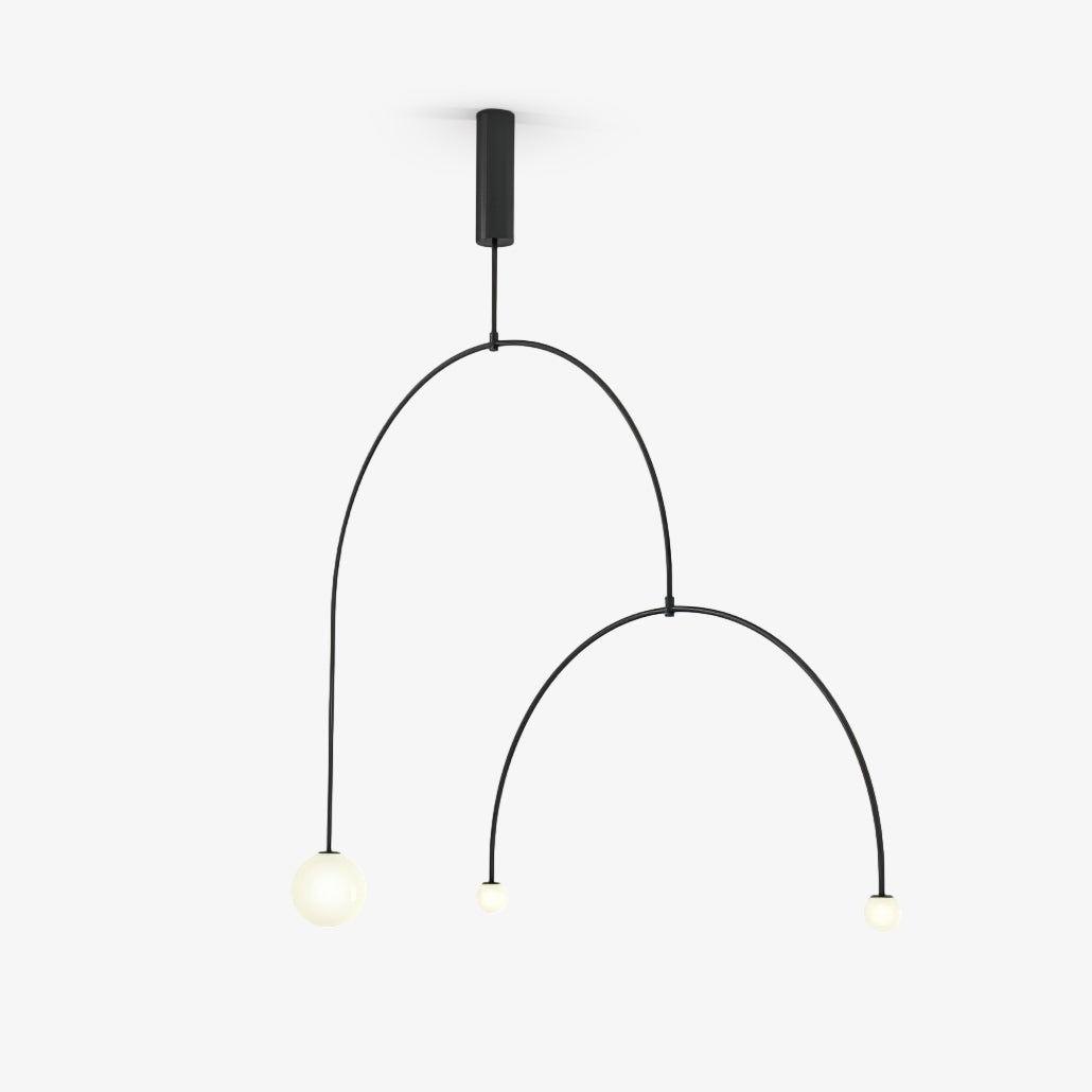 Erixy Lustre Mobile Noir Minimaliste-Cielum