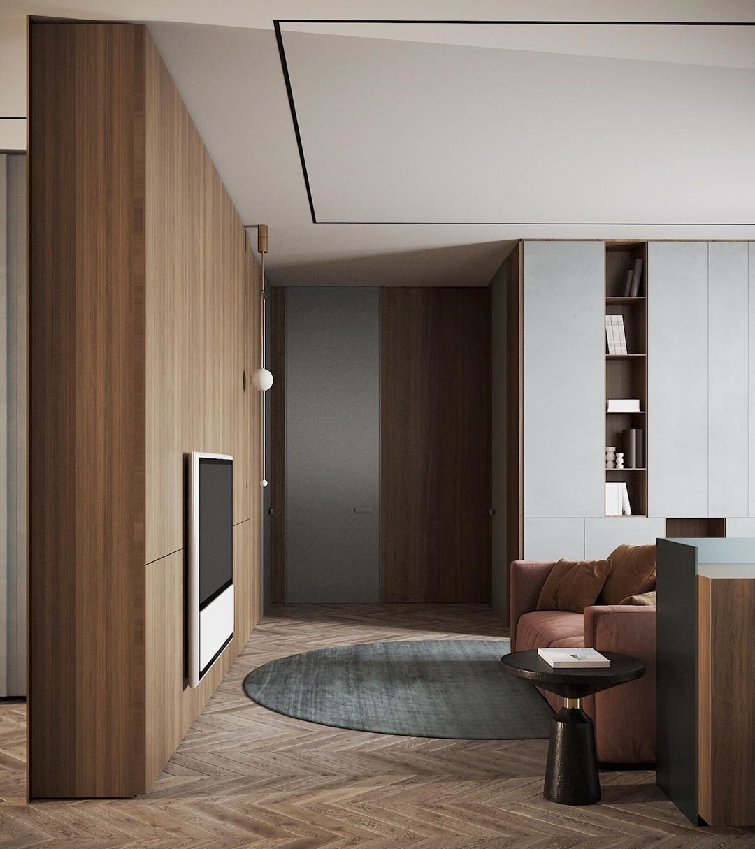 Erixy Lustre Mobile Noir Minimaliste-Cielum