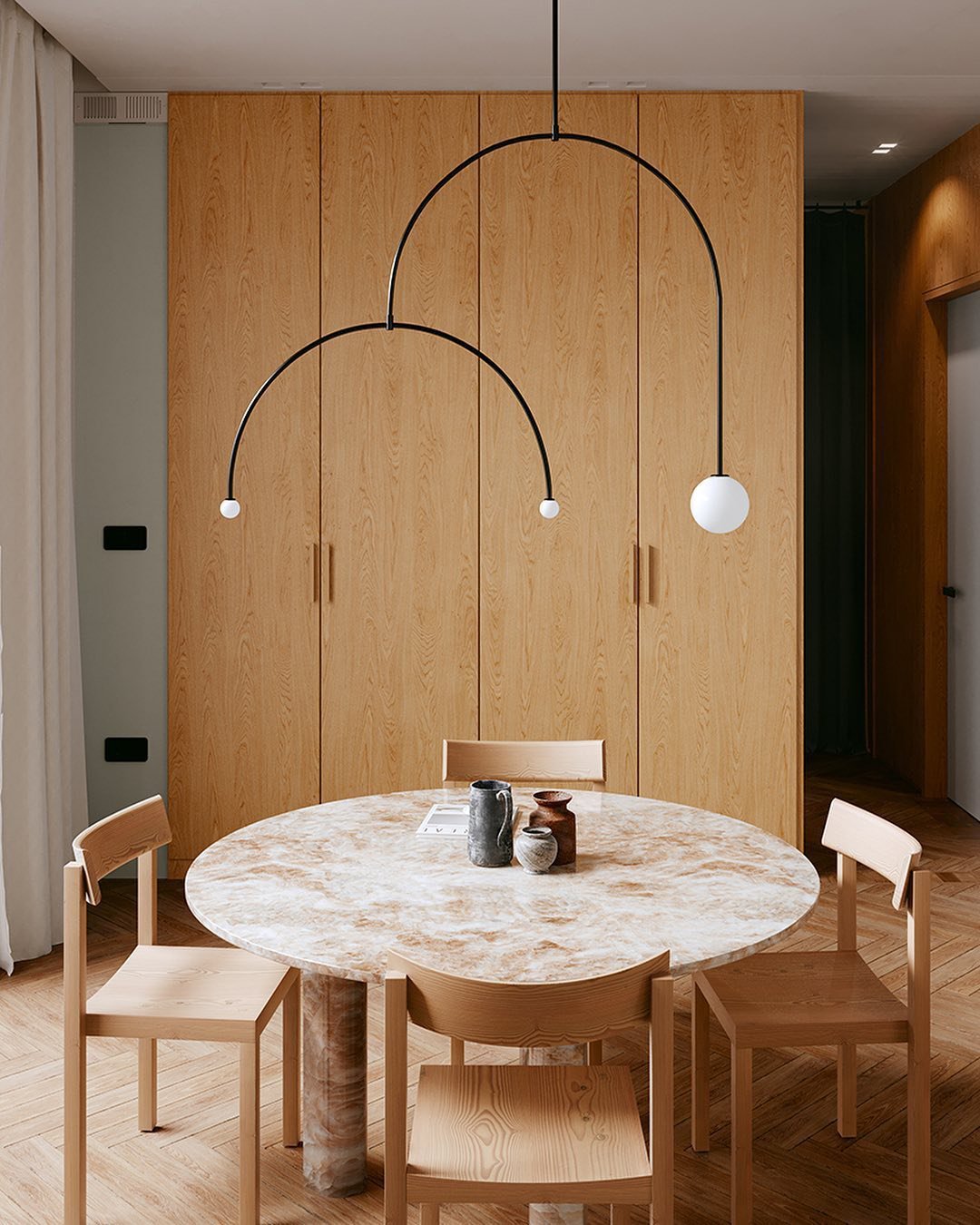 Erixy Lustre Mobile Noir Minimaliste-Cielum