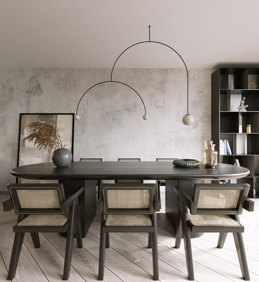 Erixy Lustre Mobile Noir Minimaliste-Cielum