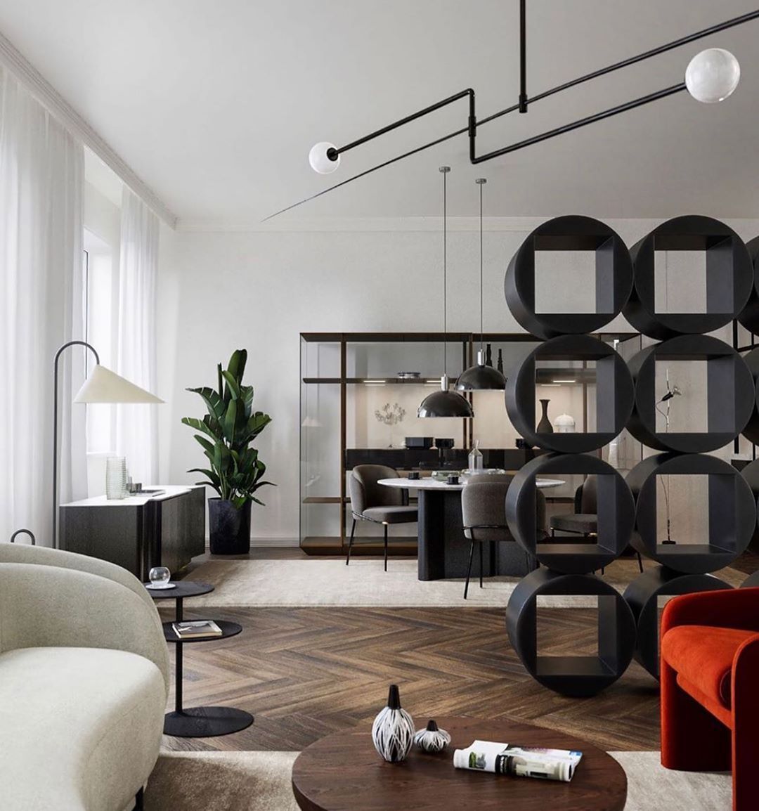 Erixy Lustre Mobile Noir Minimaliste-Cielum