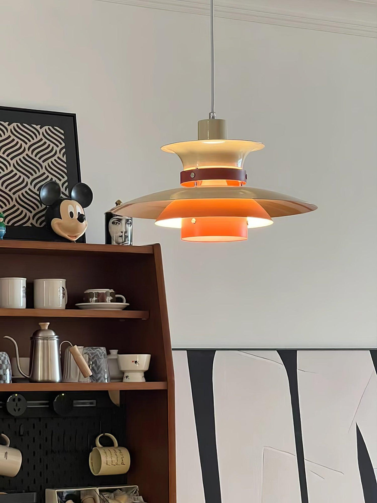Vazen Suspension Bois Acier-Cielum