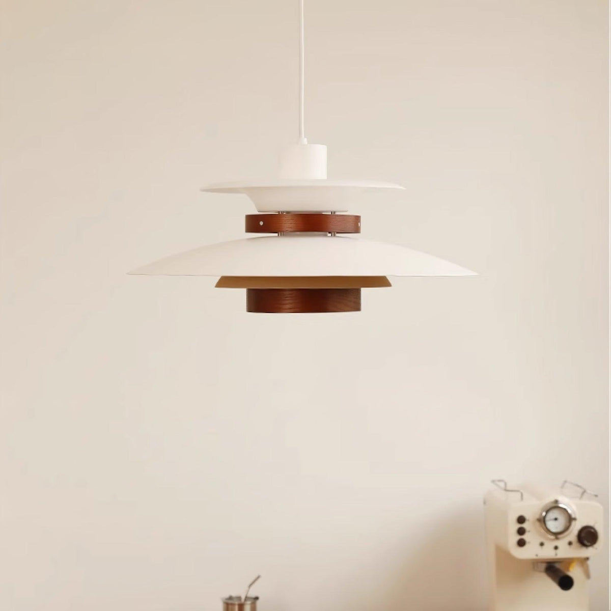 Vazen Suspension Bois Acier-Cielum