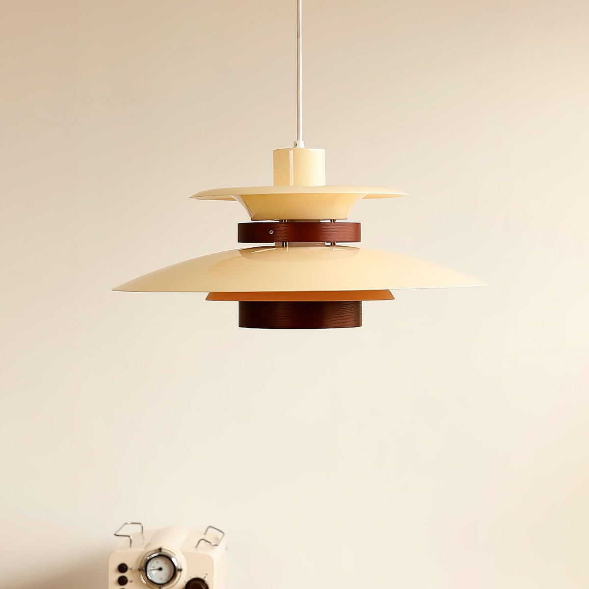 Vazen Suspension Bois Acier-Cielum