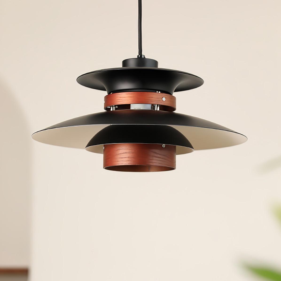 Vazen Suspension Bois Acier-Cielum