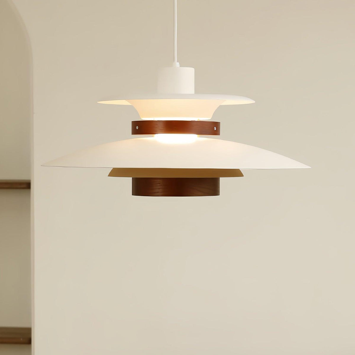 Vazen Suspension Bois Acier-Cielum