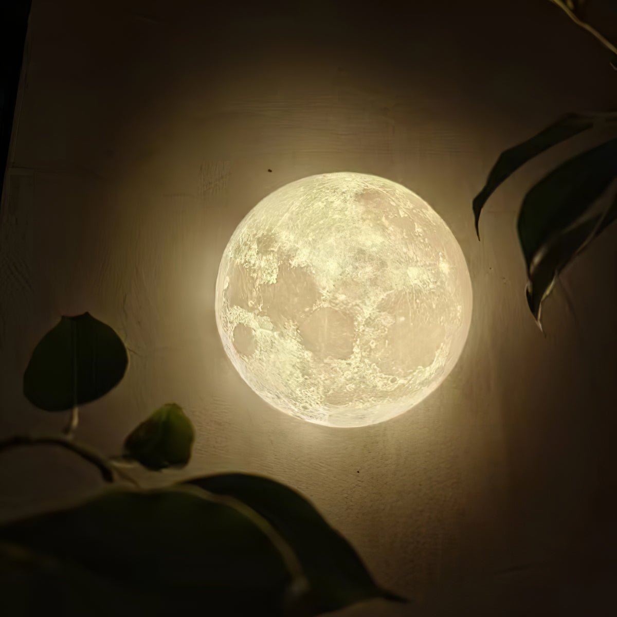 Lirixo Applique Murale 3D en Plastique Art Nordique Lune-Cielum