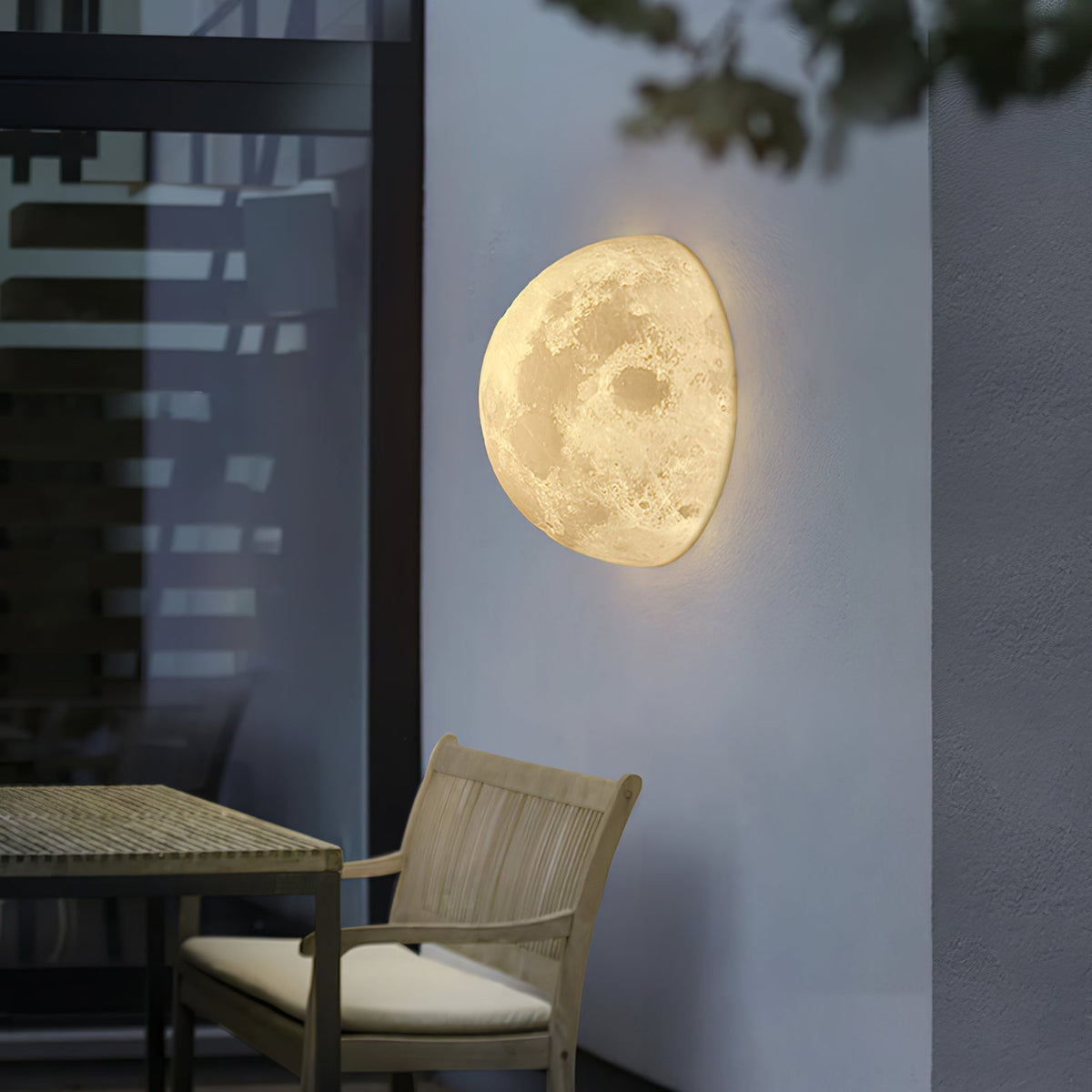 Lirixo Applique Murale 3D en Plastique Art Nordique Lune-Cielum