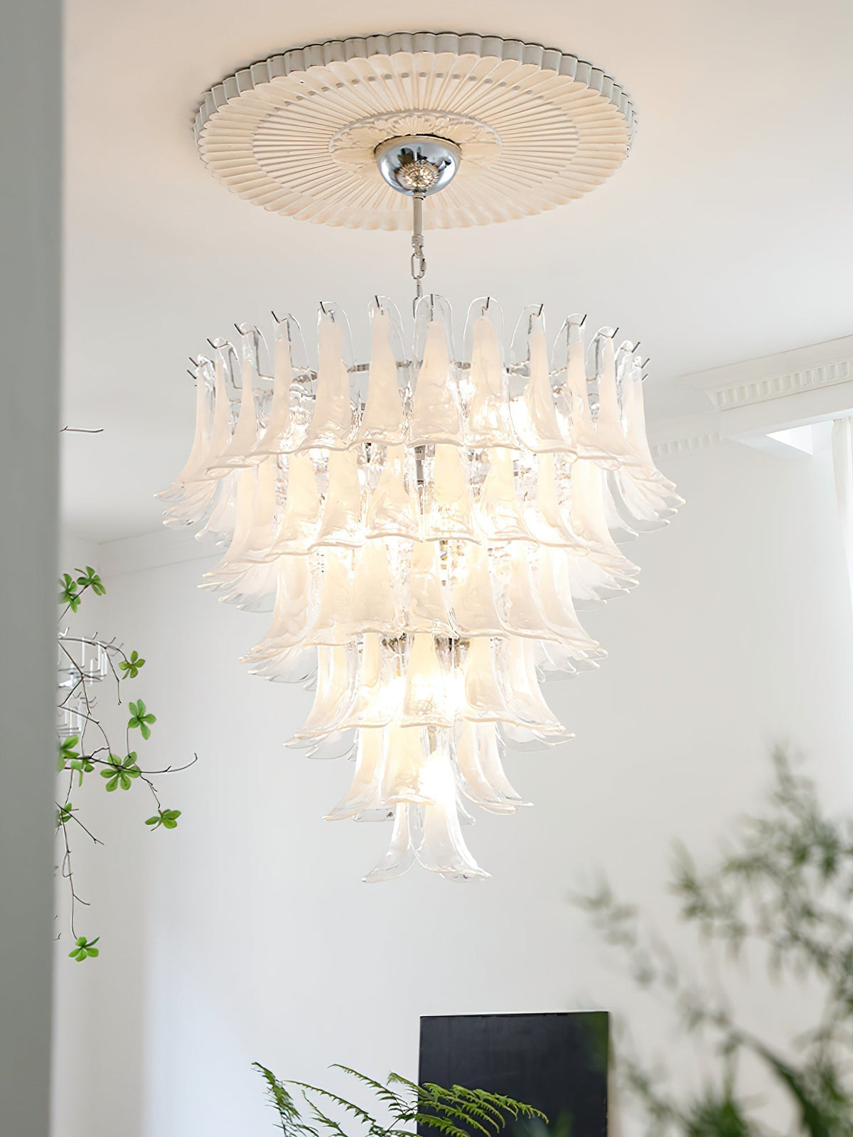 Arixon Lustre Pétales en Verre de Murano Vintage-Cielum