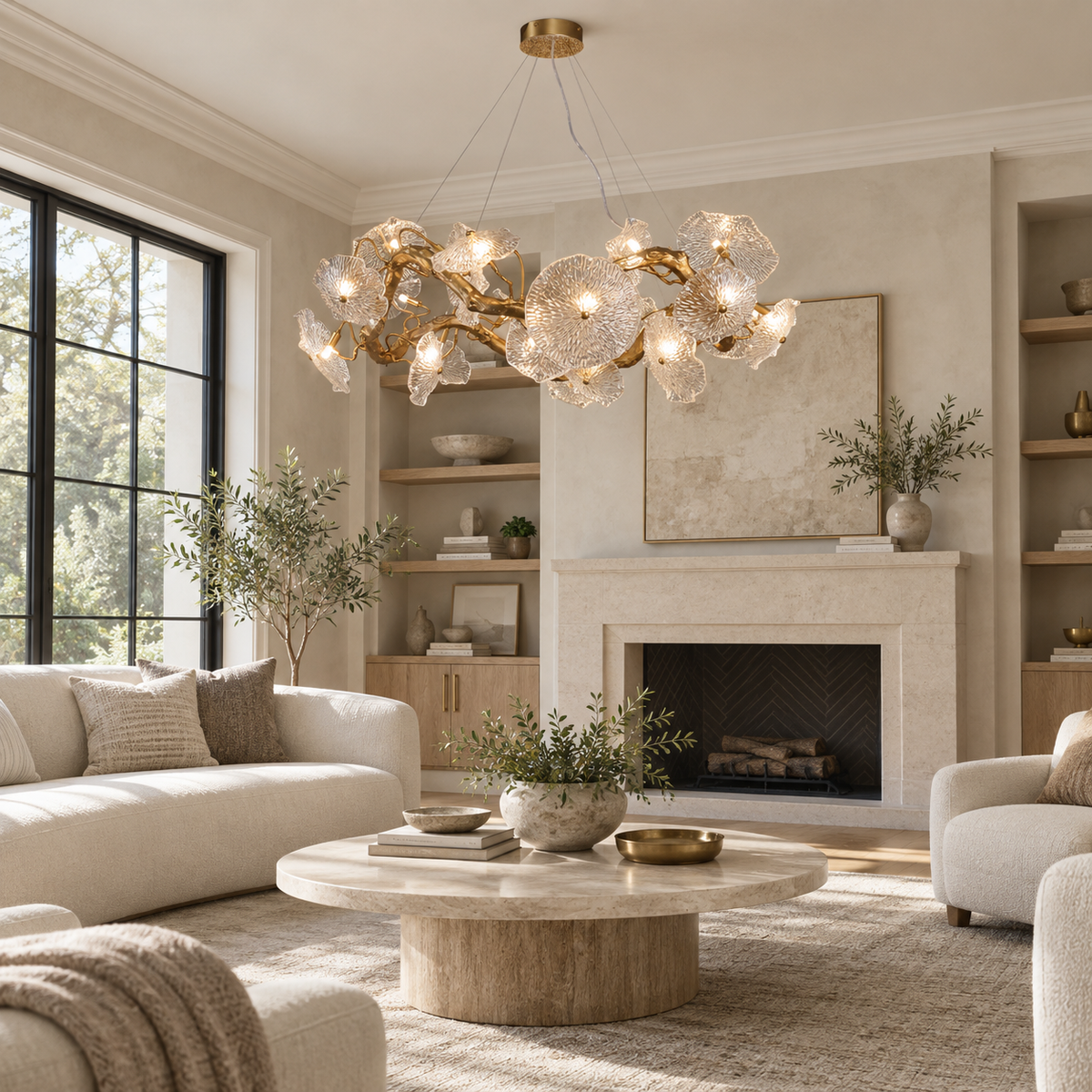 Avenhurst Lustre Lotus En Verre