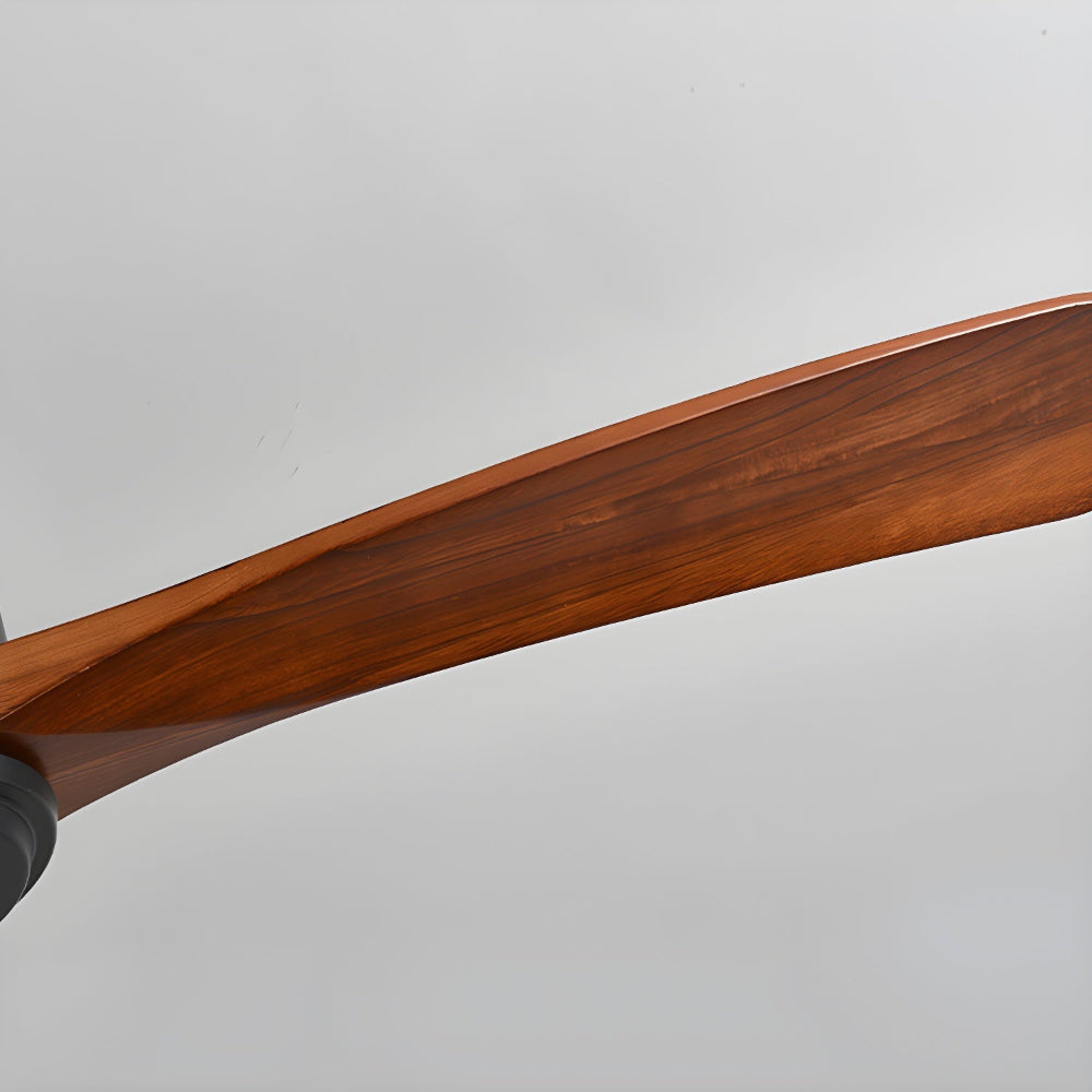 Plafonnier ventilateur moderne en bois Elena